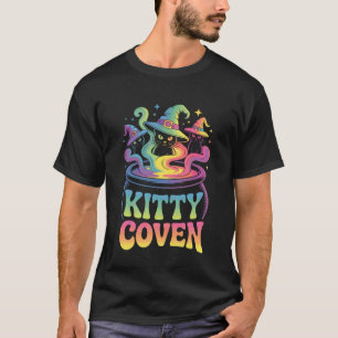 T-shirt Kitty Coven Adorables chats sorcières, Chaudron Ma
