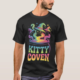 T-shirt Kitty Coven Adorables Chats Sorcières, Chaudron Ma