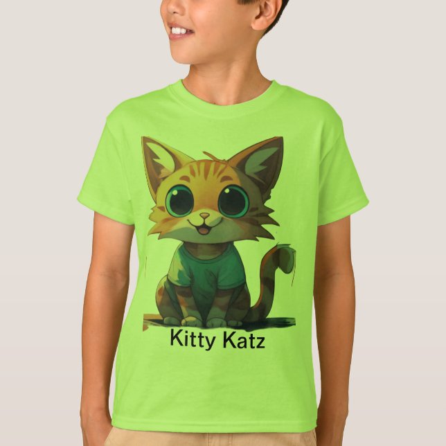 T-shirt Kitty Crew pour bébé et enfants (Devant)