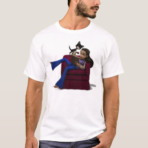 T-shirt Kitty curieux