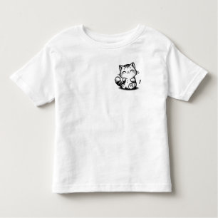 T-shirt Kitty Delight Toddler Fine Jersey