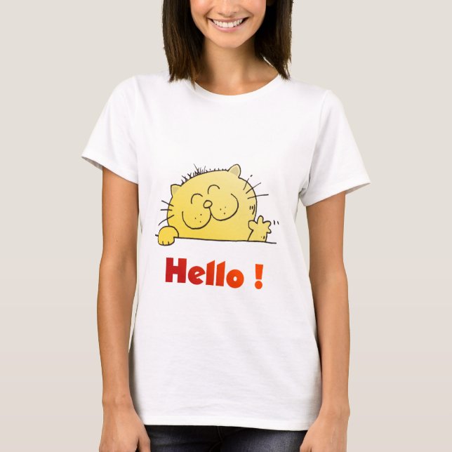 T-shirt Kitty Dit Bonjour (Devant)