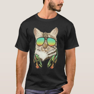 T-shirt Kitty DJ Casque Kitten Producteur de Musique