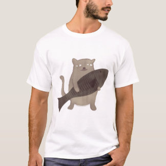 T-shirt Kitty et ses poissons