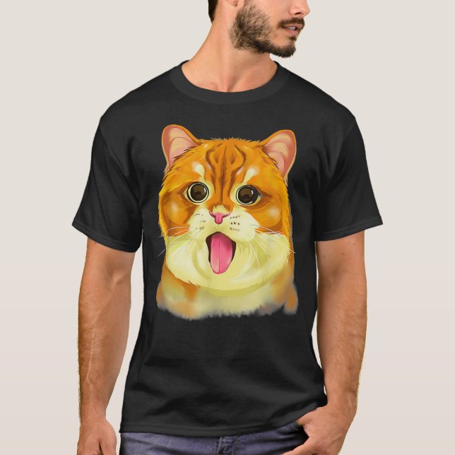 T-shirt Kitty Face Happy Meowentine's Day Funny Valentine' (Devant)