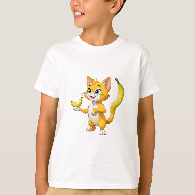 T-shirt "Kitty Goes Bananas" (Devant)