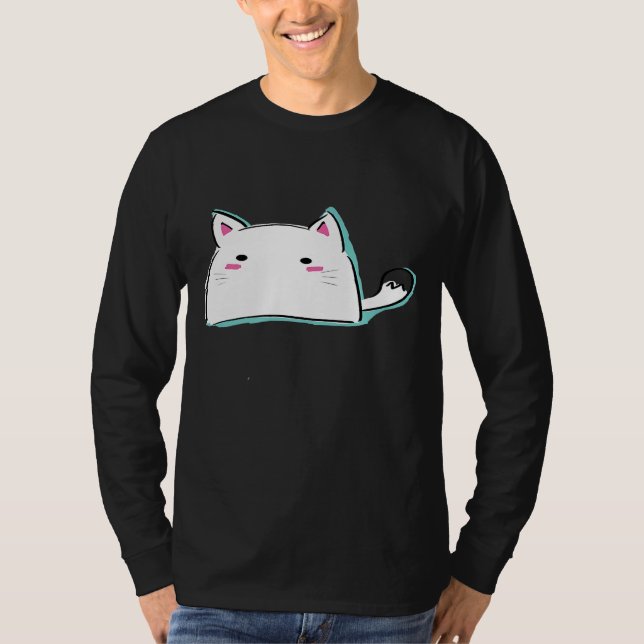 T-shirt Kitty Illustration jolie chat adorable (Devant)