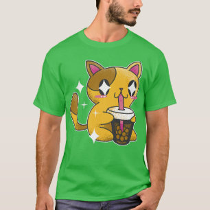 T-shirt Kitty Kawaii Boba Tea Cat Japon