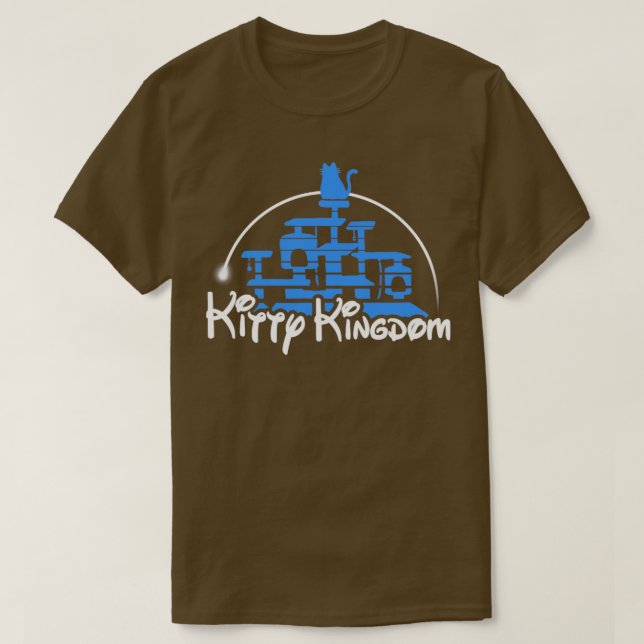 T-shirt Kitty Kingdom Funny Parody Chat Tower (Design devant)
