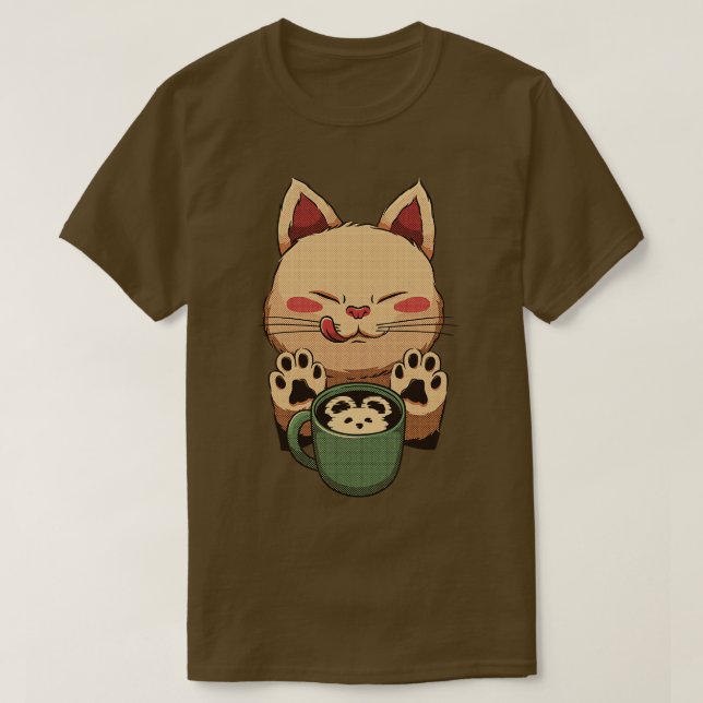T-shirt Kitty Latte Little Mouse par Tobe Fonseca (Design devant)