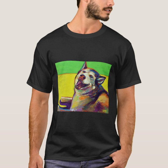 T-shirt Kitty Le Husky Sibérien (Devant)