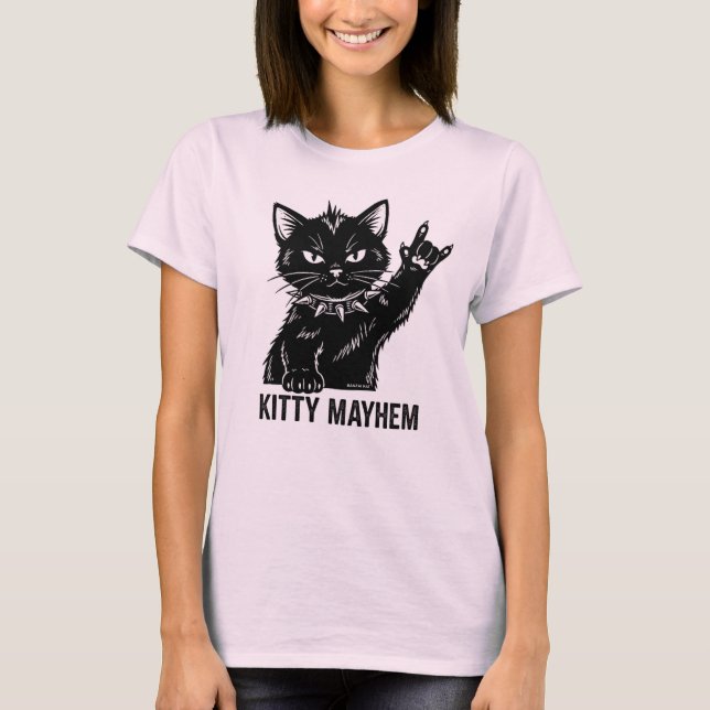 T-shirt Kitty Mayhem (Devant)