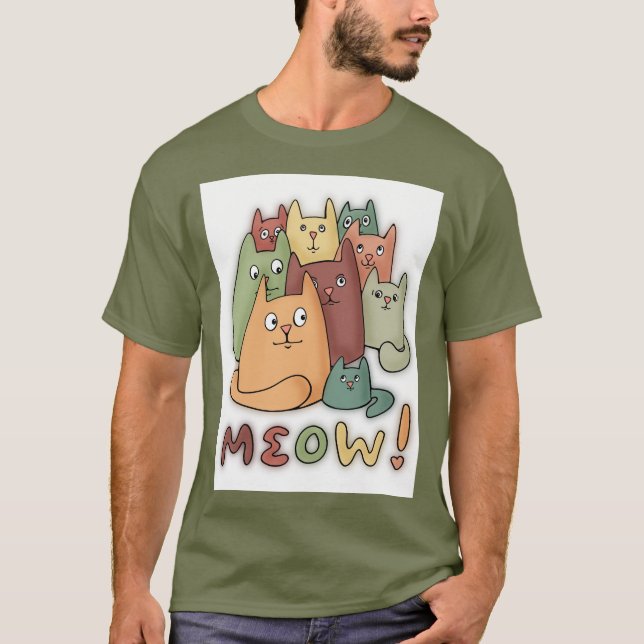 T-shirt Kitty Meow (Devant)