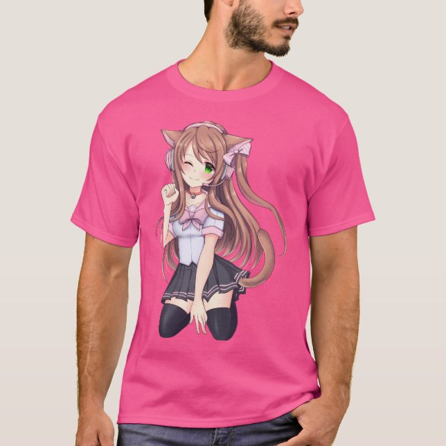 T-shirt Kitty Nyan Pinup (Devant)