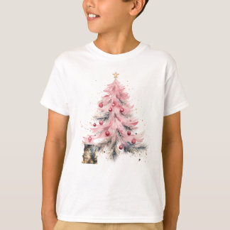 T-shirt Kitty pour enfants Christmas