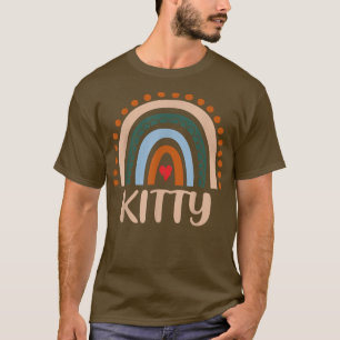 T-shirt Kitty Rainbow Grandma mignonne Mères Jour Funny Ki