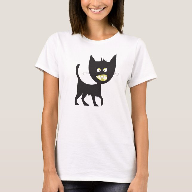 T-shirt Kitty vraiment mauvais (Devant)