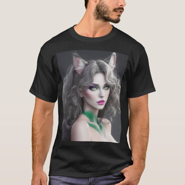 T-SHIRT KITTY WAIFU 02 (Devant)