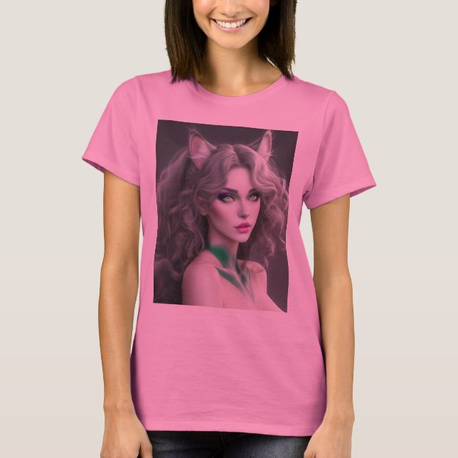 T-SHIRT KITTY WAIFU 02 (Devant)