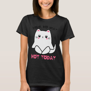 T-shirt Kitty Yoga Chat Minou Non Pas Moyen Chats Pas Aujo