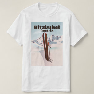 T-shirt kitzbuhel affiche autrichienne