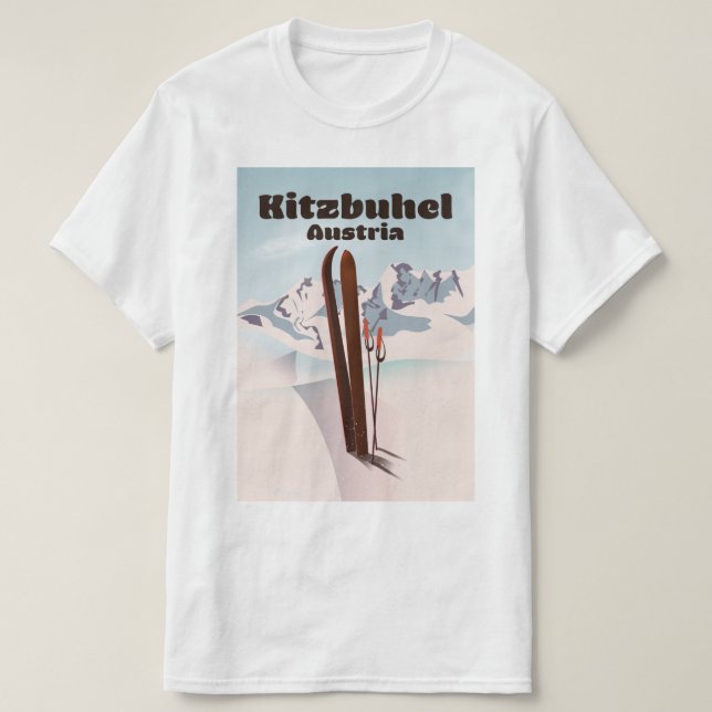 T-shirt kitzbuhel affiche autrichienne (Design devant)