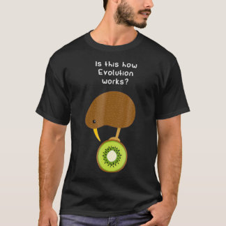 T-shirt Kiwi Bird Evolution Funny Kiwi Fruit Pun cadeau
