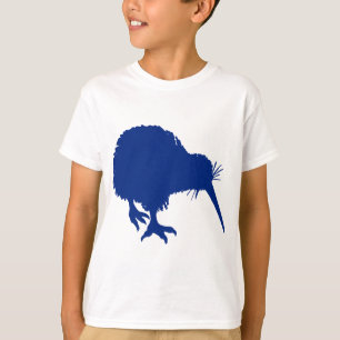 T-shirt Kiwi bleu