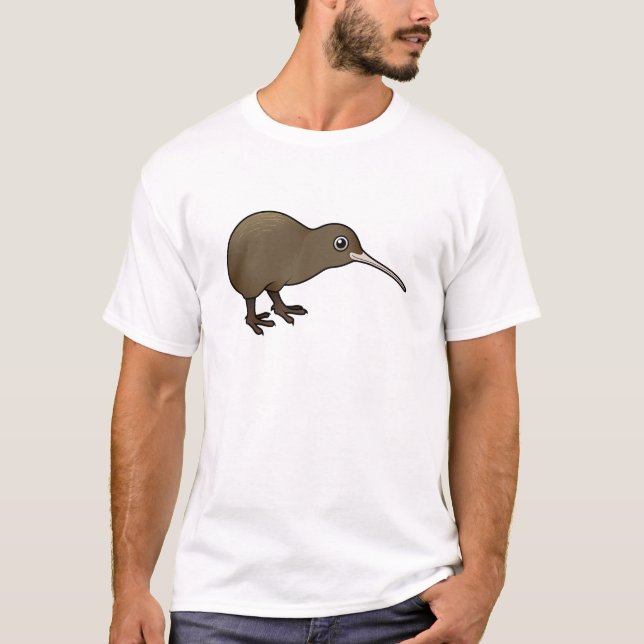 T-shirt Kiwi Brown mignon de Nouvelle Zélande (Devant)