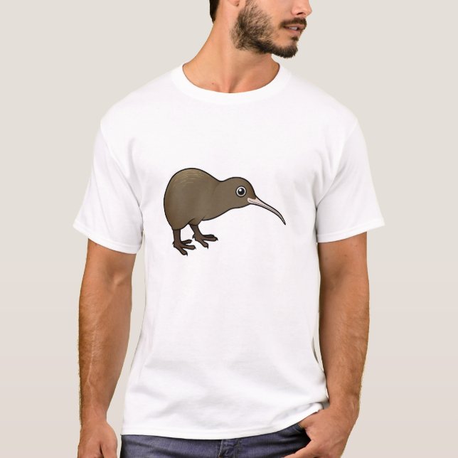 T-shirt Kiwi Brown mignon de Nouvelle Zélande (Devant)