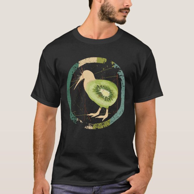 T-shirt Kiwi de Nouvelle-Zélande vintage (Devant)
