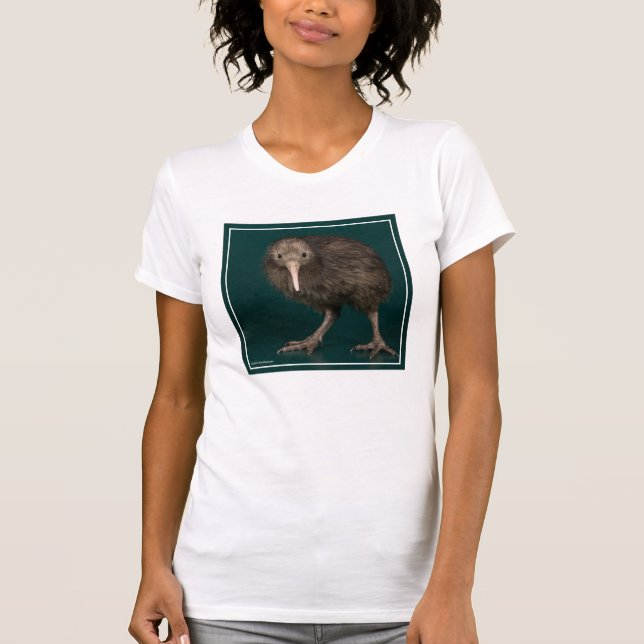 T-shirt Kiwi du nord de brun d'île (Devant)
