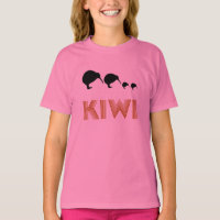 Kiwi Famille Rétro Graphisme Enfants Chemise Ringe