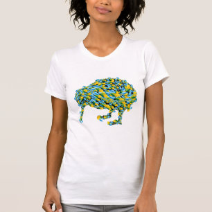 T-shirt Kiwi floral