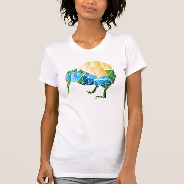 T-shirt Kiwi géométrique (Devant)