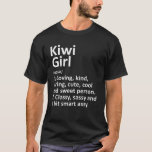 T-shirt KIWI GIRL NOUVELLE-ZÉLANDE Cadeau Funny Country Ho<br><div class="desc">Cool sassy né dans le pays ou élevé des oeuvres d'art pour natif "Kiwi Girl New Zealand". C'est un cadeau ou un cadeau parfait pour toutes les femmes que vous voulez surprendre. Achetez le design maintenant !</div>