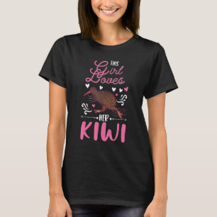 T-shirt Kiwi Girl Nouvelle-Zélande Kiwi Bird