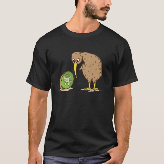 T-shirt Kiwi Nouvelle-Zélande inapte à voler Vogel (Devant)