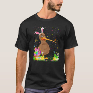 T-shirt Kiwi Oiseau de Pâques Chasse aux oeufs Bunny Kiwi