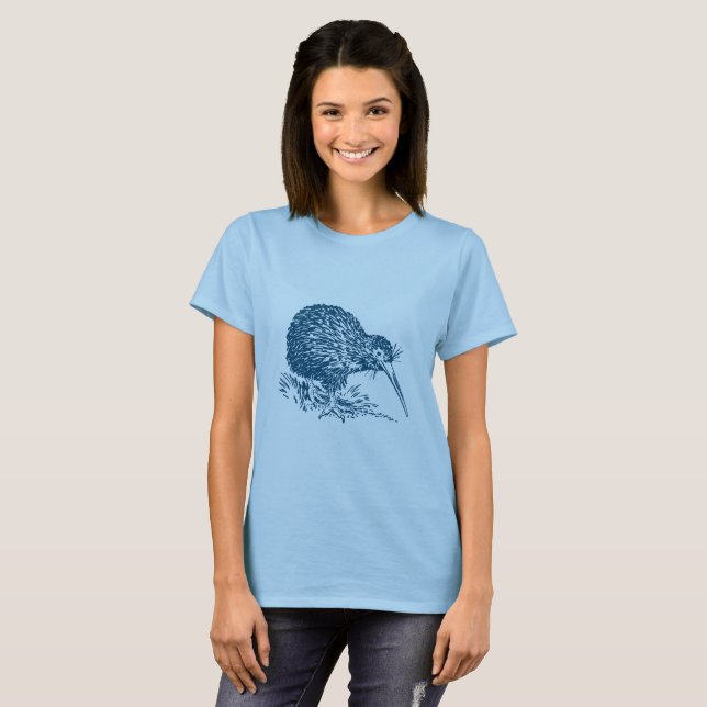T-shirt Kiwi - Rouge foncé (Devant entier)