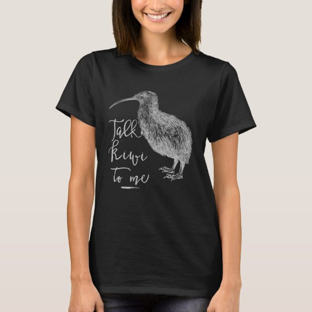T-shirt Kiwi Talk Kiwi to me Love New Zealand Pun Souvenir (Devant)