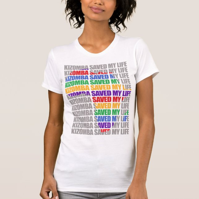 T-shirt kizomba a sauvé ma vie (Devant)