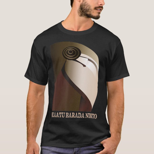 T-shirt Klaatu Barada Nikto Robot SiFi  (Devant)
