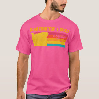 T-shirt Klamath Falls Oregon Souvenir Vintage désorganisé