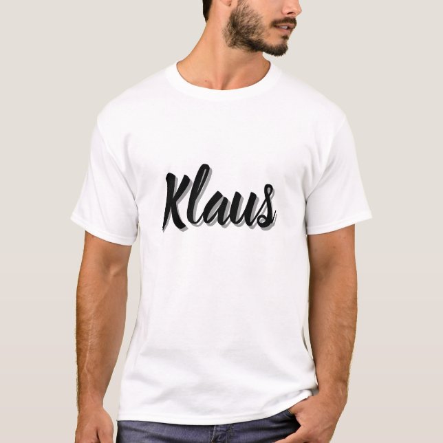 T-shirt Klaus Nom D'Homme, (Devant)