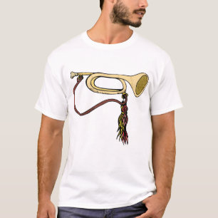 T-shirt Klaxon de bugle avec la conception graphique de