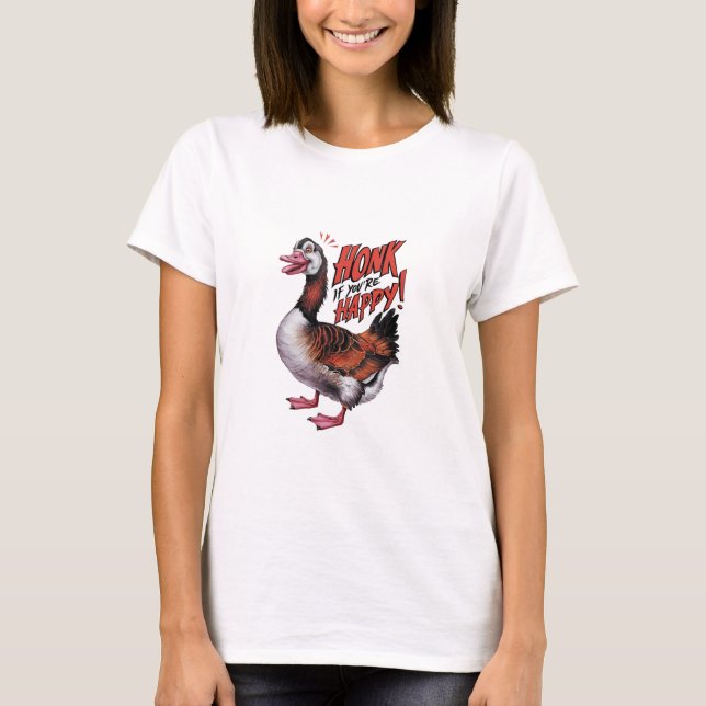 T-shirt Klaxonnez Si Vous Êtes Heureux (Devant)