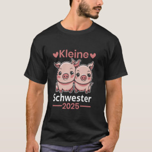 T-shirt Kleine Schwester 2025 Deux Cochons Rose