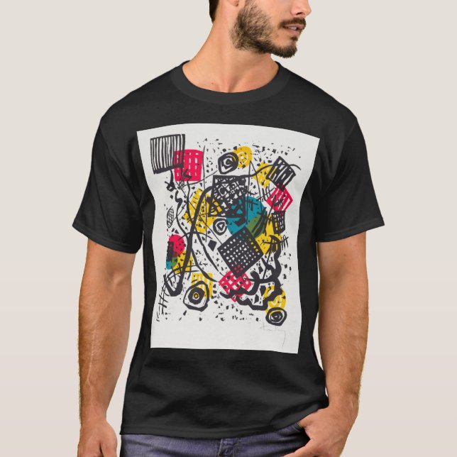 T-shirt Kleine Welten V (Small Worlds V) Wassily Kandinsky (Devant)