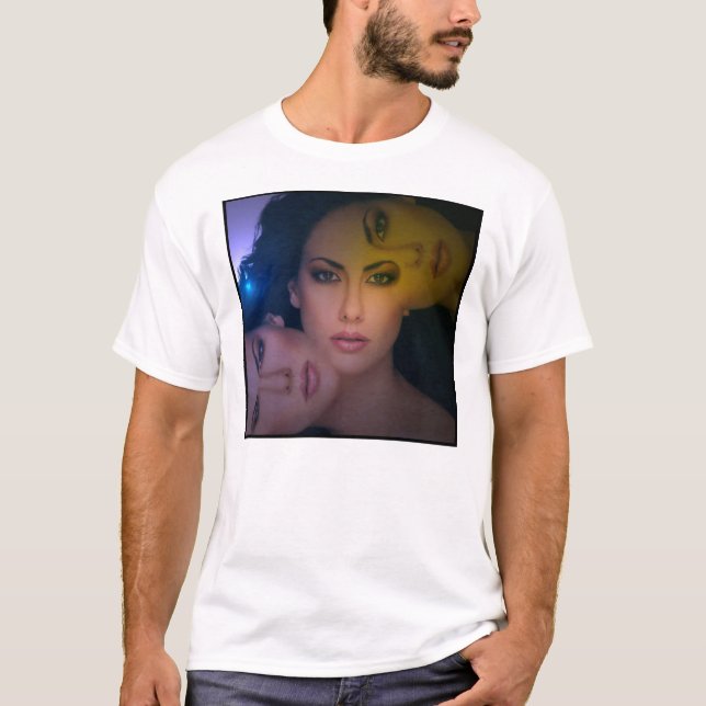 T-shirt Kleur de donker de couche-point de Vrouw (Devant)